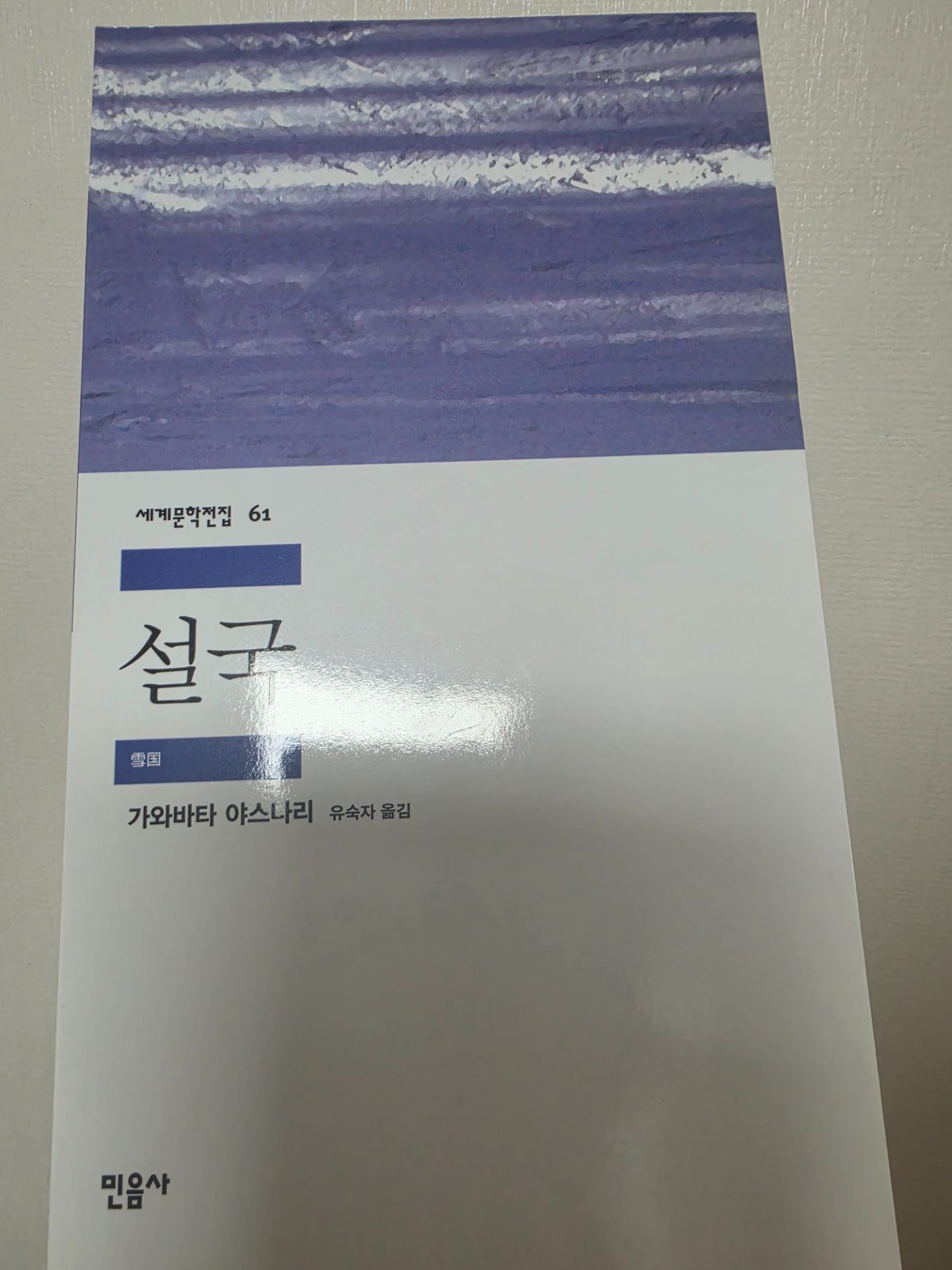 설국 나는 재미있는지 잘 모르겠다.